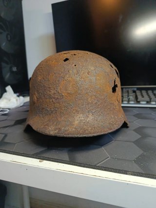 Casco alemán SS doble calcomanía