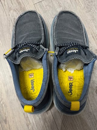 Zapatos Jeep Gris/azulado y Amarillo