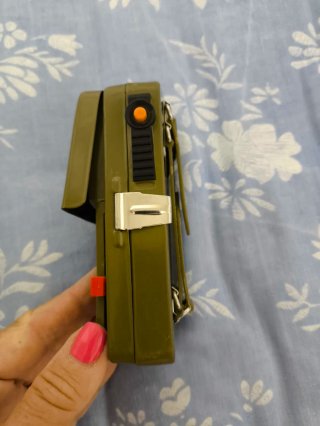Linterna militar táctica de petaca vintage verde