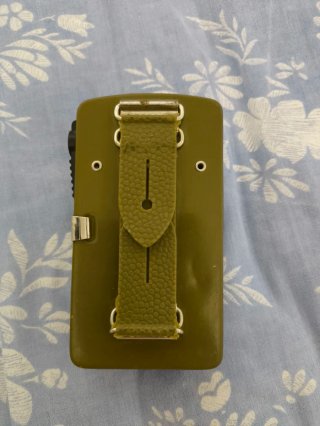 Linterna militar táctica de petaca vintage verde