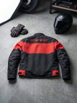 Chaqueta Dainese Moto Negra y Roja