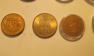 Lote monedas y medallas conmemorativas
