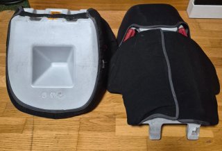 Silla y alzador Chicco negro