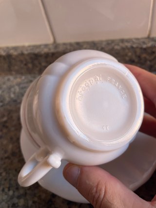 Juego 6 Tazas Vintage Arcopal France