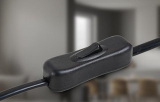 Lámpara de mesa negra Roaprobe E14