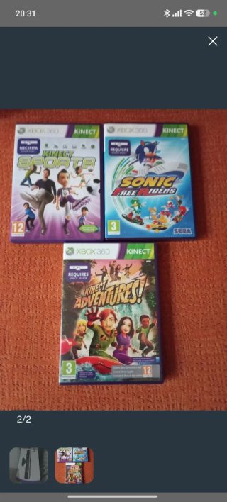 Kinect Xbox 360 y 4 juegos (Star wars precintado)