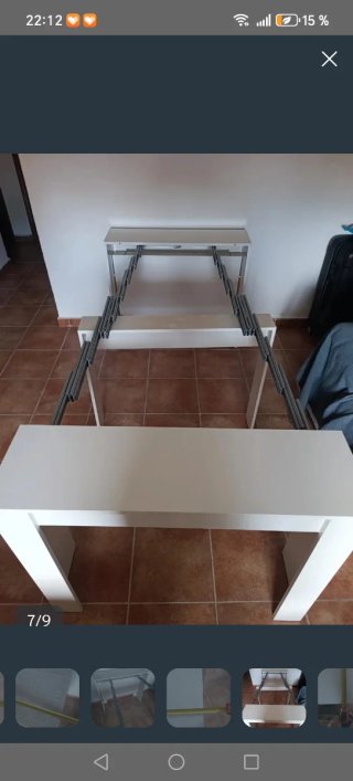 Mesa Comedor Extensible Blanca Leroy Merlin