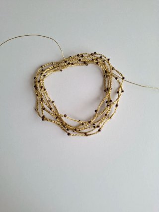 Collar crochet multiposicion marrón chocolate