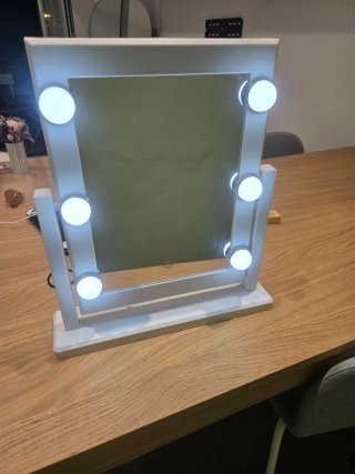 Espejo de tocador con luces LED