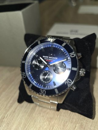 Reloj Mark Maddox Azul y Plateado