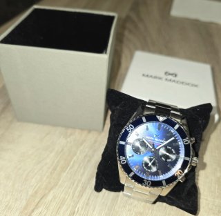 Reloj Mark Maddox Azul y Plateado