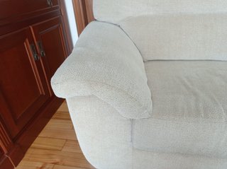 Sofá de 3 plazas beige claro