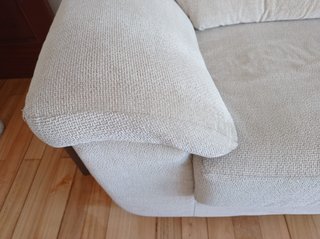 Sofá de 3 plazas beige claro