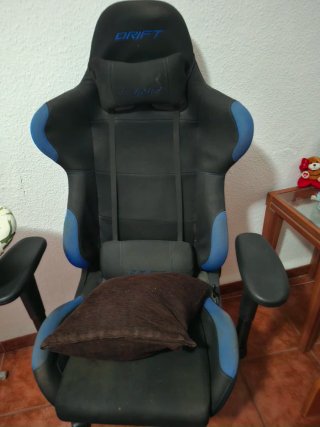 Silla Gaming Negra y Azul