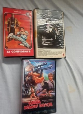 Lote 3 Películas VHS Acción (Español)
