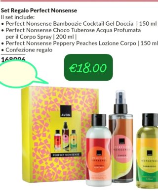 Set Regalo Perfect Nonsense Avon