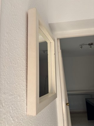Espejo Marco Madera Beige