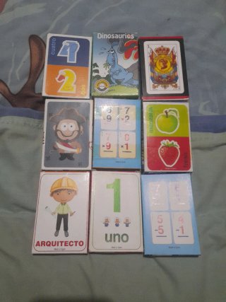 Barajas de cartas educativas