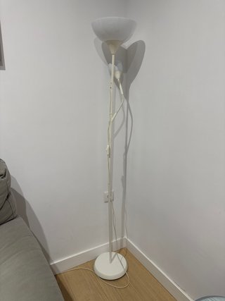 Lámpara de pie blanca 2 luces
