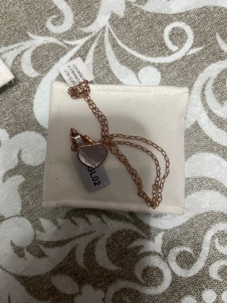 Colgante Corazón Rosa Oro