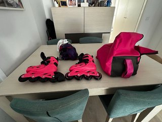 Pattini inline rosa Powerslide per bambina