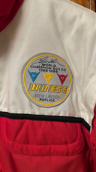 Chaqueta Dainese Eddie Lawson 80s Roja