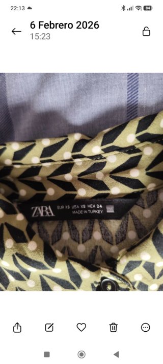 Zara camisa estampado geométrico