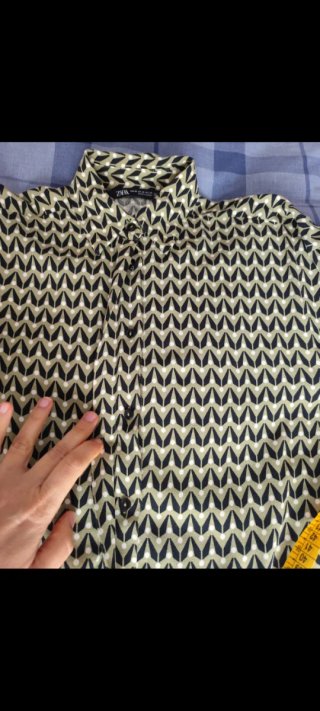 Zara camisa estampado geométrico