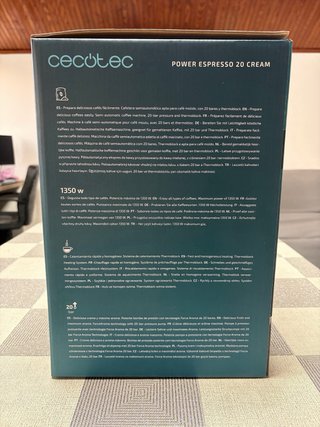 Cecotec Power Espresso 20 Cream Macchina Caffè