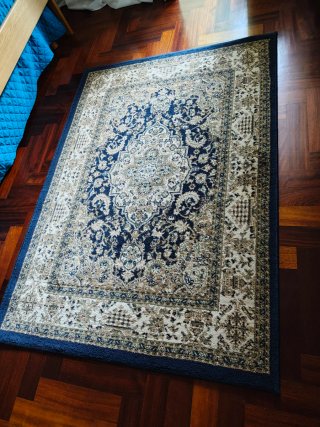 Tappeto grande stile persiano Nain + piccolo tappe