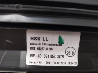 Volkswagen 292343 3g1857097n guantera passat