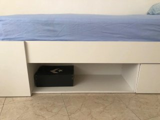 2 Camas Blancas con Almacenamiento