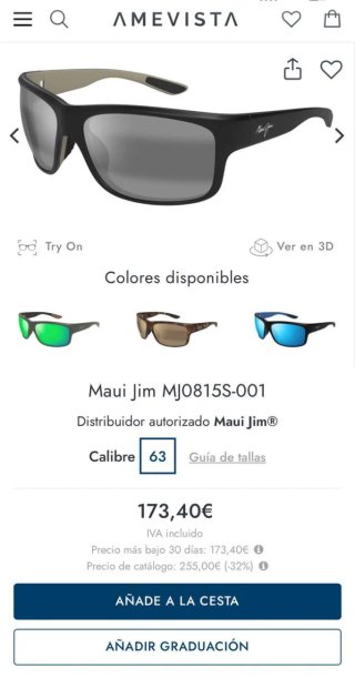 Gafas de sol Maui Jim  MJ0815S-001 negro
