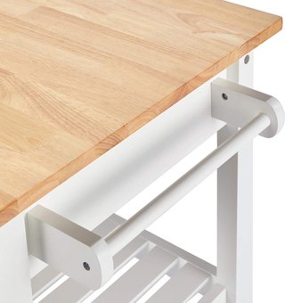 Carrito de cocina mueble isla 101cm 1 cajón