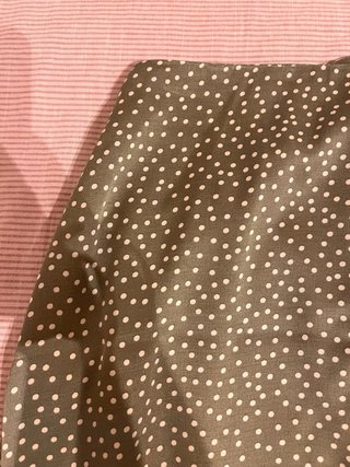 Falda larga estampada lunares