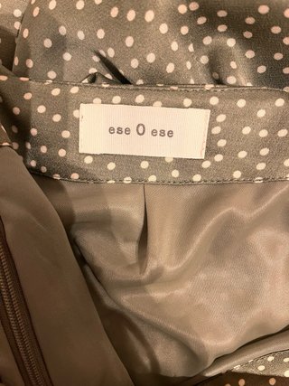 Falda larga estampada lunares
