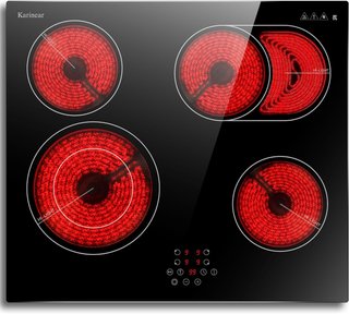 Vitroceramica 4 Fuegos + 2 Zonas Expansión, 6600W