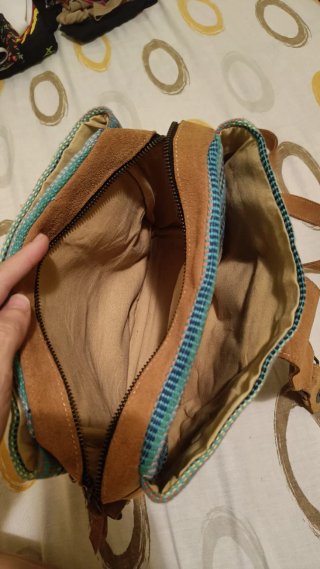 Bolso Woven Multicolor y Marrón