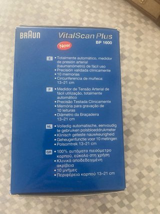 Tensiometro Braun VitalScan Plus BP 1600