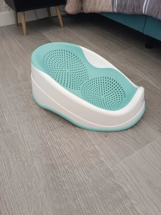 Reductor Bañera Bebé Blanco/Turquesa