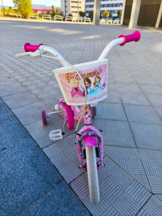 Bicicleta infantil rosa Flowers