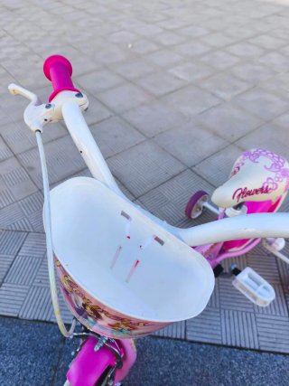 Bicicleta infantil rosa Flowers