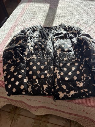 Piumino Twinset corto double face nero e bianco