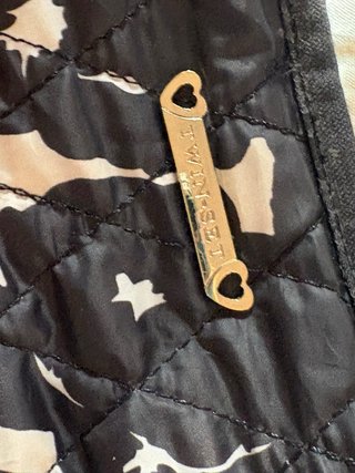 Piumino Twinset corto double face nero e bianco