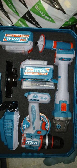 Taladro y Radial Total 20V