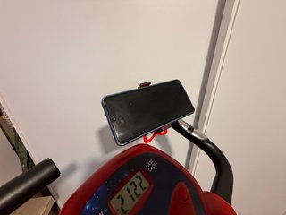 Bicicleta Estática Plegable con Respaldo