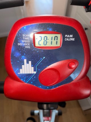 Bicicleta Estática Plegable con Respaldo