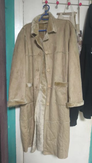 Abrigo largo beige