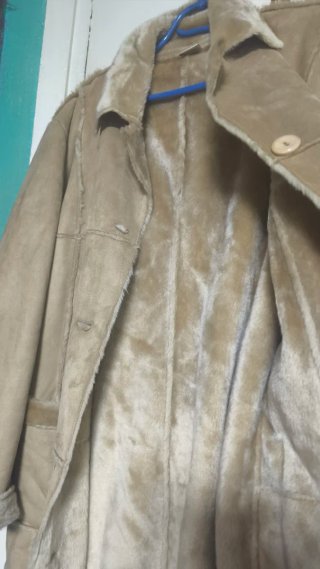 Abrigo largo beige