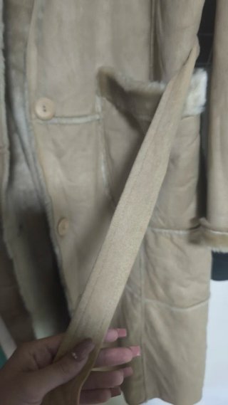Abrigo largo beige